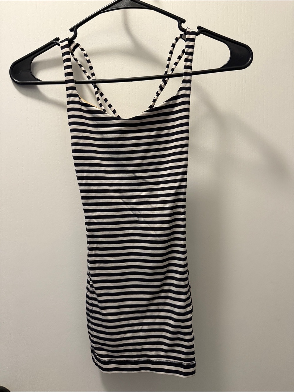 lululemon athletica Black and White Striped Tank